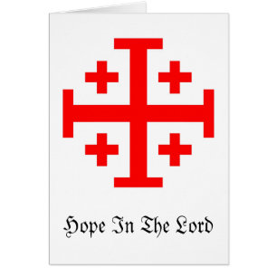 Cartão Cruz de Jerusalem