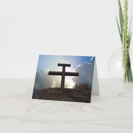 Cartão Cruz de Jesus Crucificação Golgotha Nota Arte