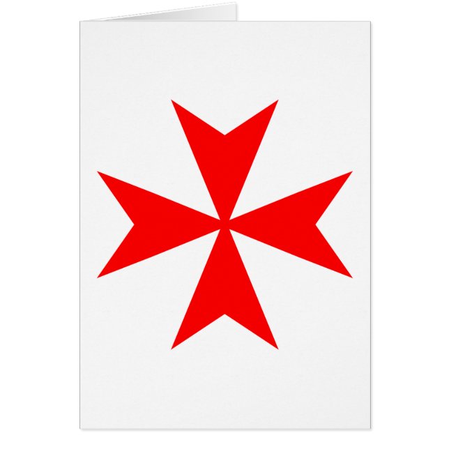 Cartão Cruz de Malta (Frente)