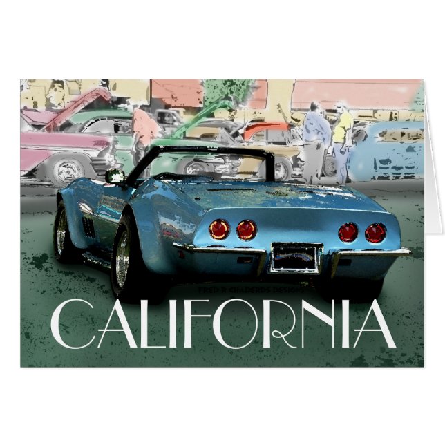 Cartão cruzador CALIFORNIA (Frente Horizontal)