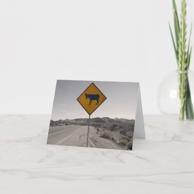 Cartão Cruzamento do asno (Frente)