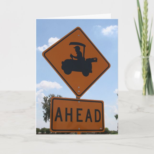 Cartão Cruzamento do golfe (Frente)