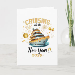 Cartão Cruzeiro Ano Novo 2026 Nye Celebração 6