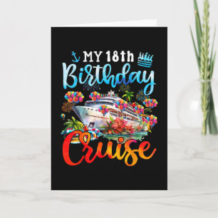 Cartão Cruzeiro de Aniversário de 18 Anos Meu Crucero de 