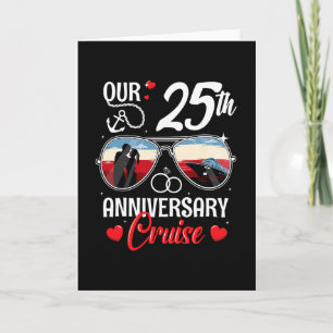 Cartão Cruzeiro de Aniversário de 25 Anos de Casamento Ma