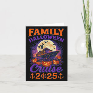 Cartão Cruzeiro de Halloween da Família 2025 Matching Fam