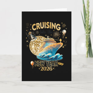 Cartão Cruzeiro de Iate Ano Novo 2026 Festa de Ano Novo C