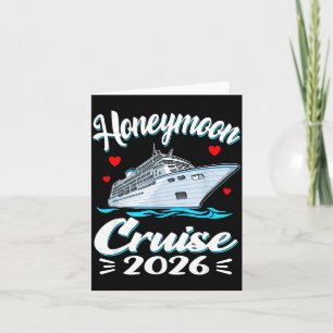 Cartão Cruzeiro de Lua de Mel para Casais 2026 Esposa Mar