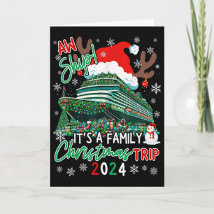 Cartão Cruzeiro de Natal Ah Navio É Um Natal Em Família T