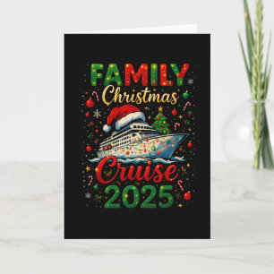 Cartão Cruzeiro de Natal da Família 2025 Esquadrão Xmas D