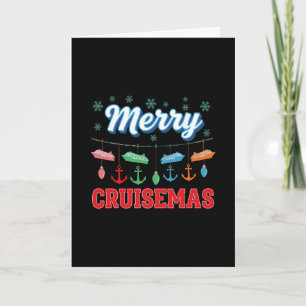 Cartão Cruzeiro de Natal em Família Merry Cruisemas 2025