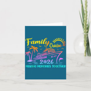 Cartão Cruzeiro em Família Criando Memórias Juntos Design