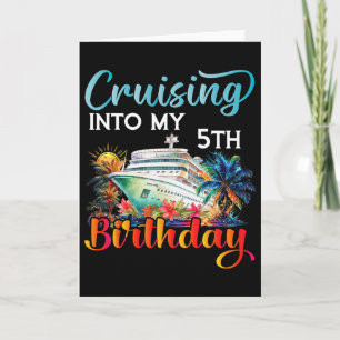 Cartão Cruzeiro no Meu 5º Aniversário Viagem de Aniversár
