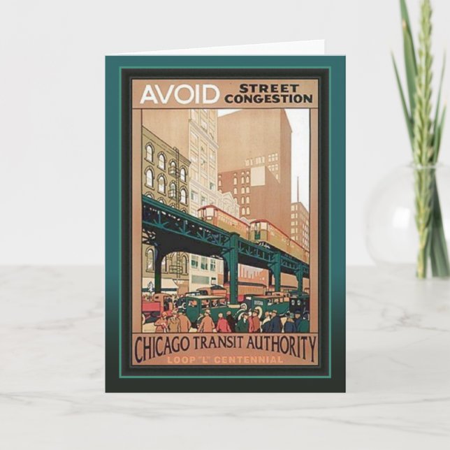 Cartão CTA Loop Centennial Chicago (Frente)