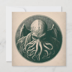 Cartão Cthulhu Lovecraft Horror
