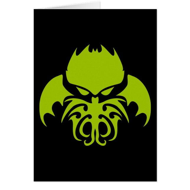 Cartão Cthulhu tribal (Frente)