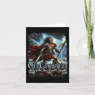 Cartão Cu Chulainn Celtic Irish Mythology War Deus