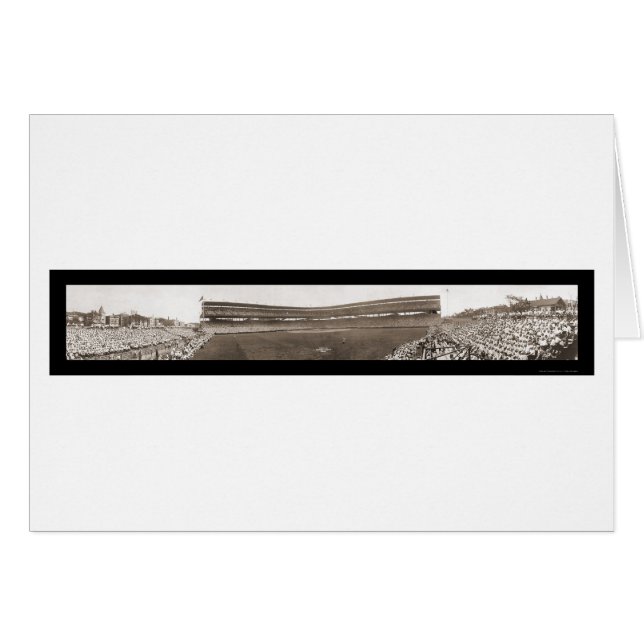 Cartão Cubs Wrigley coloca a foto 1929 (Frente Horizontal)