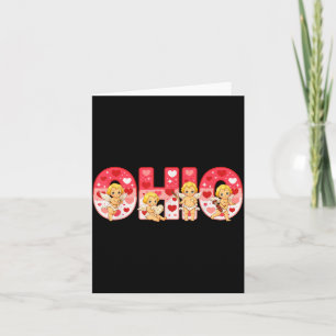 Cartão Cud Divertido Ohio Partido Centro-Ocidental O-h-i-