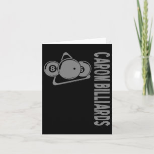 Cartão Cue Sports Carom Billiards