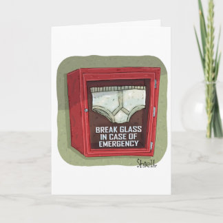 Cartão Cuecas de emergência engraçadas