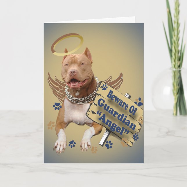 Cartão Cuidado Com Presentes De Anjo Da Guardiã (Frente)