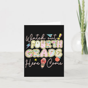 Cartão Cuidado No Quarto Ano, Volto À Escola.