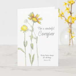 Cartão Cuidador Obrigado Bíblia Verse Ephesianos 5