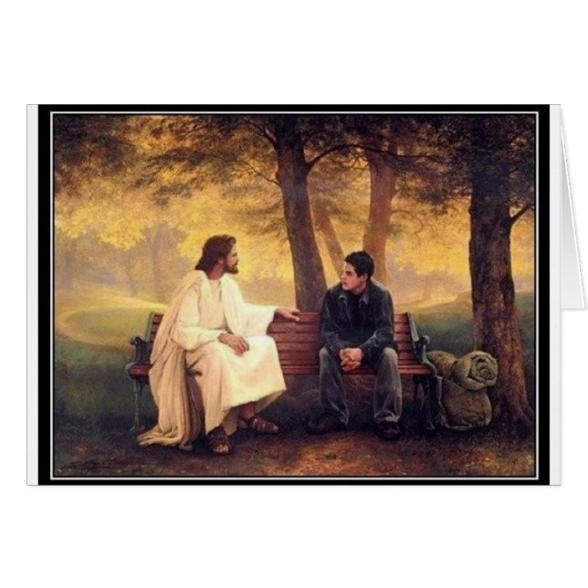 Cartão Cuidados de Jesus para mim (Frente Horizontal)