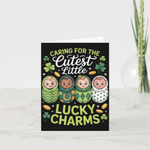 Cartão Cuidando dos mais fofos Lucky Charms da UTIN