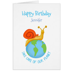 Cartão Cuide do nosso planeta