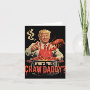 Cartão Cujo Crawaddy Grawfish Engraçado Cajun ferra Seaf