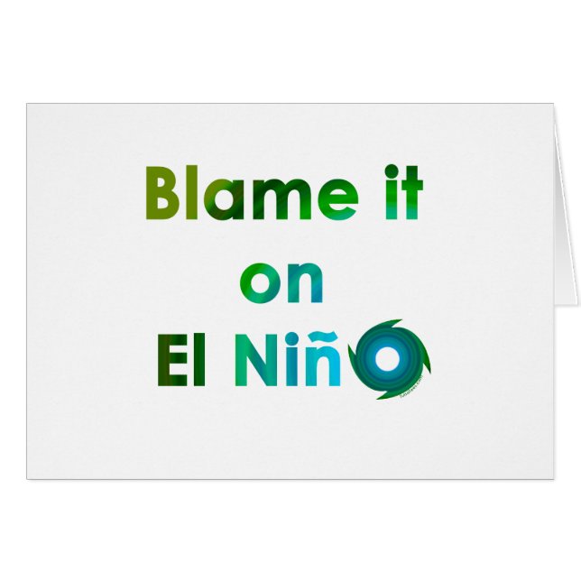 Cartão Culpa El Nino (Frente Horizontal)
