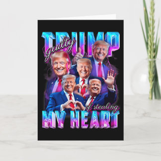 Cartão Culpado Por Roubar Meu Coração Rosa Trump Trump Ga
