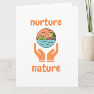 Cartão Cultivo da natureza, citações de vida