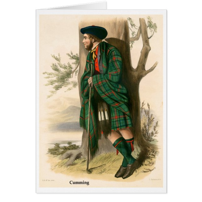 Cartão Cumming do clã (Frente)