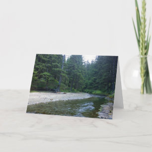 Cartão Cummins Creek no Parque Estadual de Netuno, OR