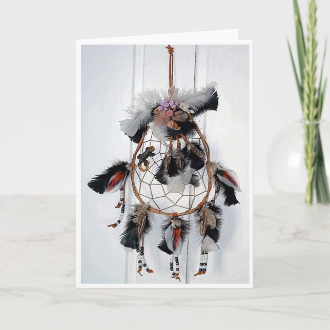 Cartão Cumprimento de Dreamcatcher (Frente)