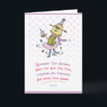 Cartão Cumprimento engraçado do feliz aniversario<br><div class="desc">Cartão engraçado do feliz aniversario.</div>