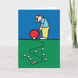Cartão Cumprimentos 201802 do golfe