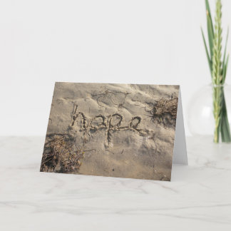 Cartão Cumprimentos Ccard da esperança