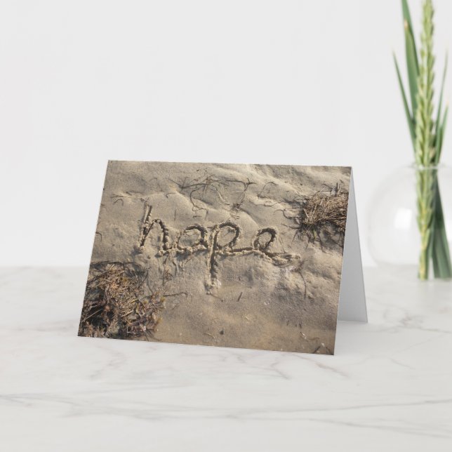 Cartão Cumprimentos Ccard da esperança (Frente)