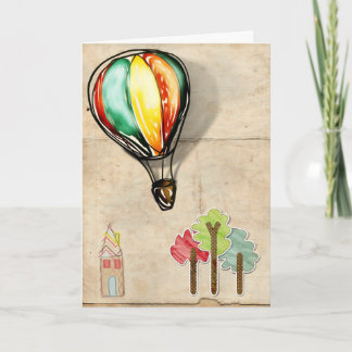 Cartão cumprimentos da adopção