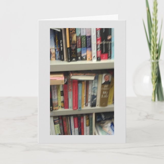 Cartão Cumprimentos da aposentadoria do bibliotecário (Frente)