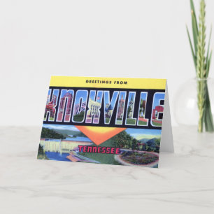 Cartão Cumprimentos da letra de Knoxville Tennessee