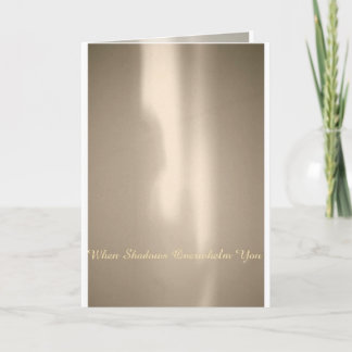 Cartão CUMPRIMENTOS DE EXOBIA: Quando as sombras o