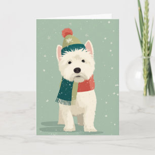 Cartão Cumprimentos de Férias Westie