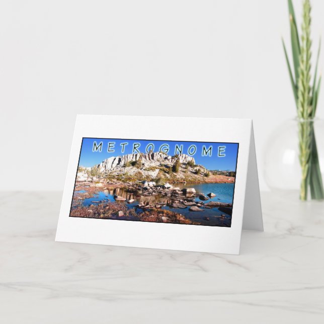 Cartão Cumprimentos de Metrognome (Frente)