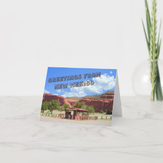 Cartão Cumprimentos de New mexico Notecard 2