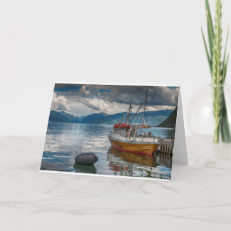 Cartão cumprimentos de Noruega